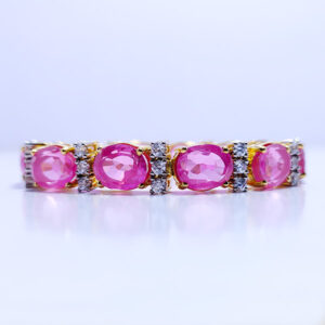 Synthetic Pink Topaz with Zirconia